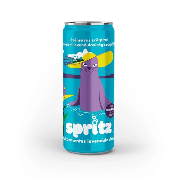 spritz cukormentes levendulavirág szénsavas szörpital (330 ml)