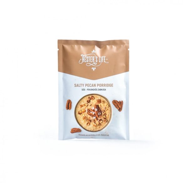 Hester's Life Salty Pecan Porridge Sós-Pekándiós Zabkása (50 g) (díjnyertes)