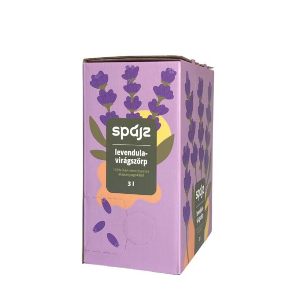 Spájz Levendulavirág-szörp Bag-in-Box (3 liter)