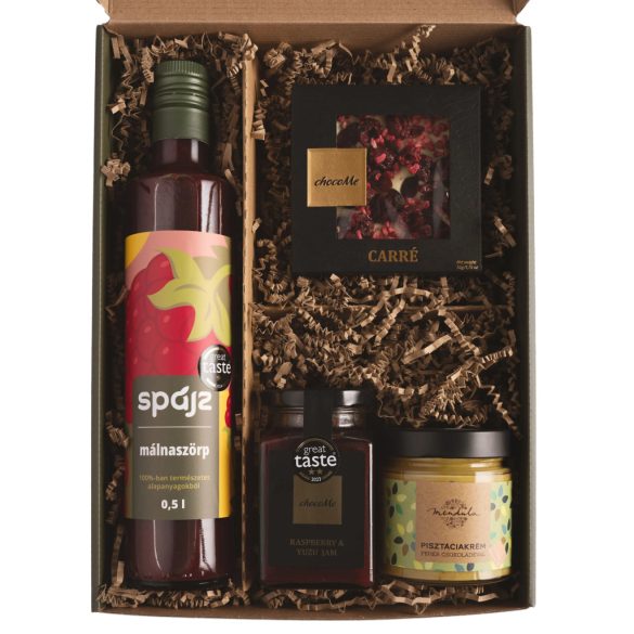 Spájz Gourmet Csomag - Málnás-pisztáciás Ínyencségek