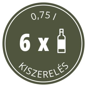 Üvegpalack 6x 0,75 l