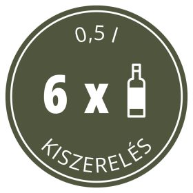 Üvegpalack 6x 0,5 l