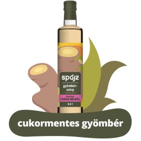 Spájz Cukormentes gyömbérszörp édesítőszerrel